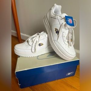 Reebok NFL Recline Ravens White Sneakers Men’s Sz 12